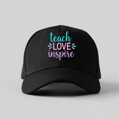 Teach Love Inspire Teacher Color PNG
