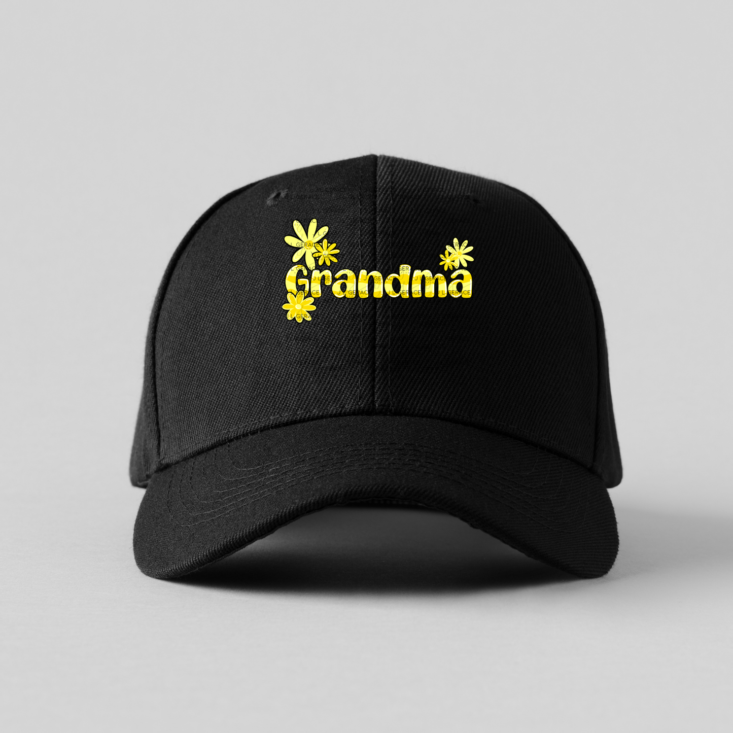 Grandma PNG – Yellow Floral Name Sublimation Design