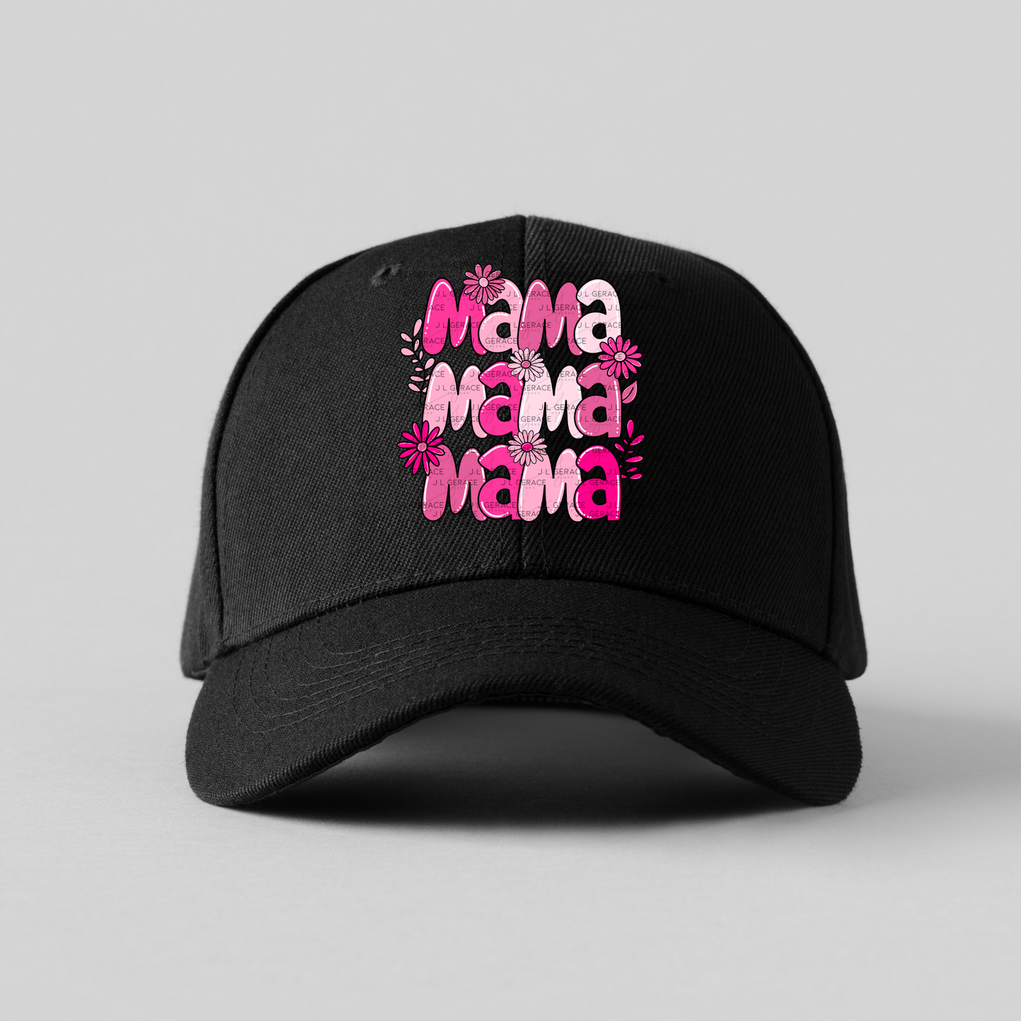 Mama Mama Mama Pink Floral PNG Design