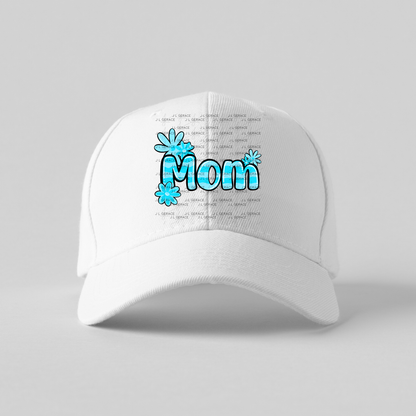 Mom Daisy Floral Blue PNG Design