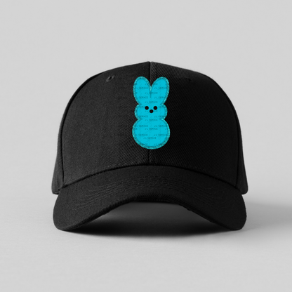 Blue Glitter Bunny Peep Easter Clipart Sublimation PNG