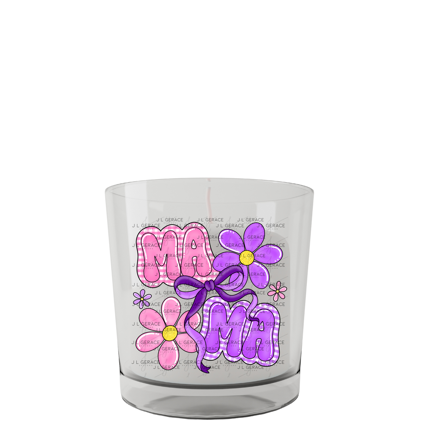 Mama Floral Bow PNG Design