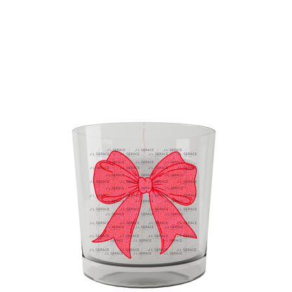 Red Heart Pattern Ribbon Bow PNG Clipart – Valentine Bow Digital Download