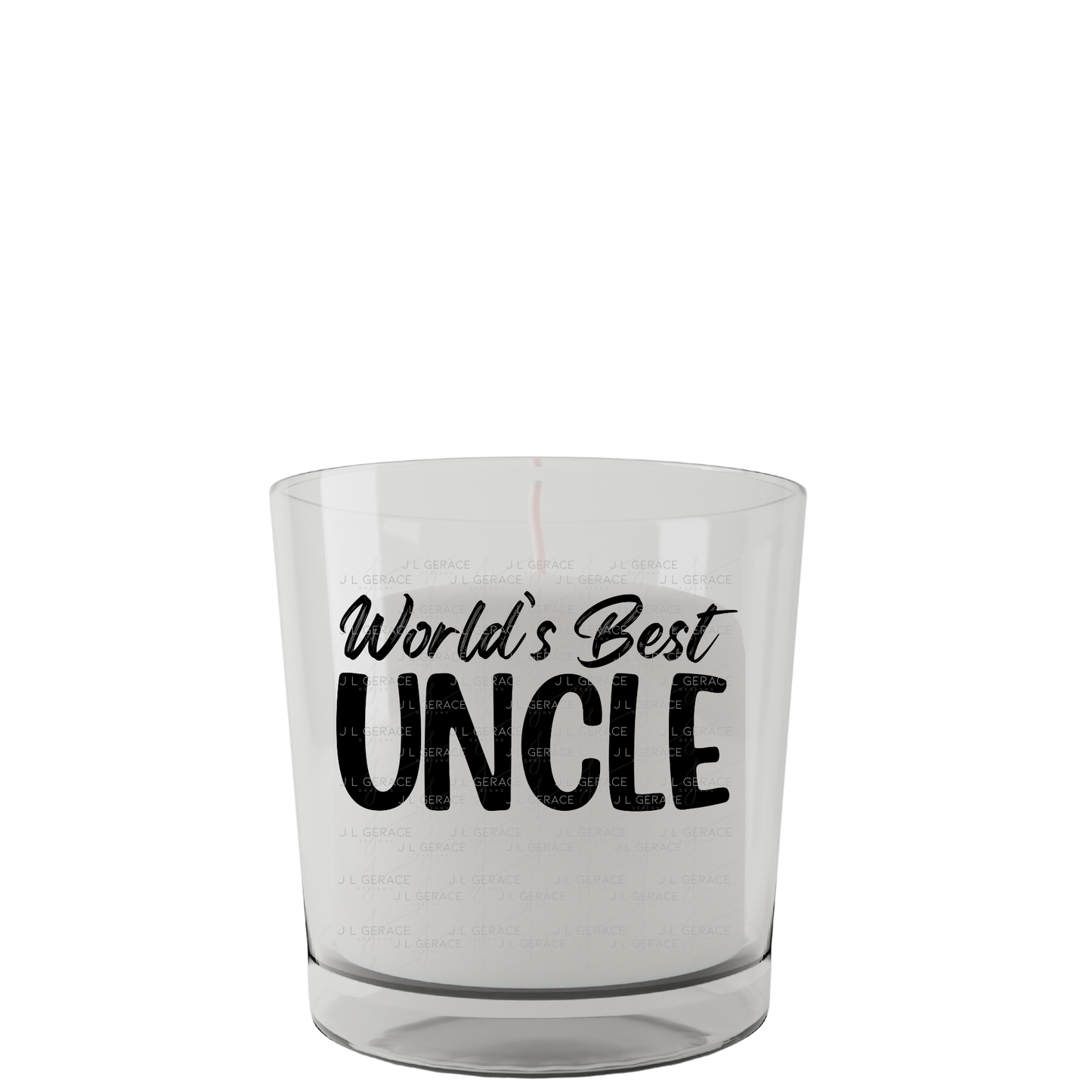 Worlds Best Uncle PNG – Black Glossy Typography Sublimation Design