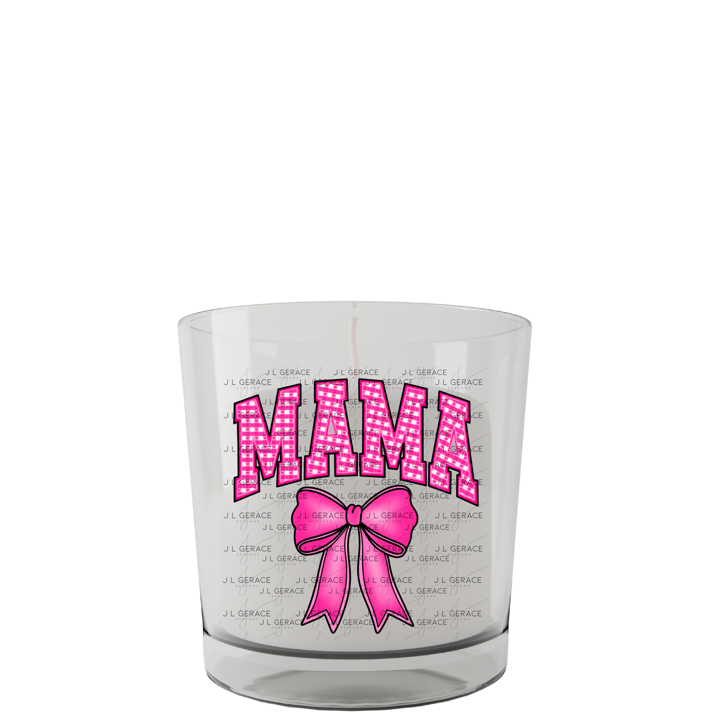 Mama Bow PNG – Pink Gingham Mothers Day Sublimation Design