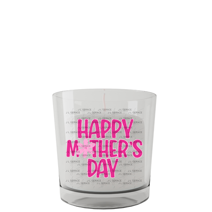 Happy Mothers Day PNG – Bold Pink Floral Lettering Sublimation Design