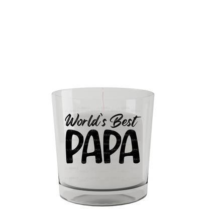 World’s Best Papa PNG – Black Minimalist Typography Design