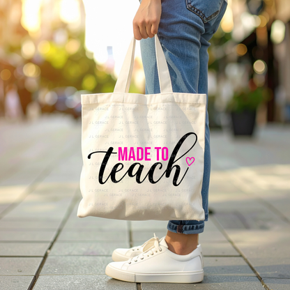 Made To Teach Teacher Colorful PNG Bundle Digital Download (2 Colors)