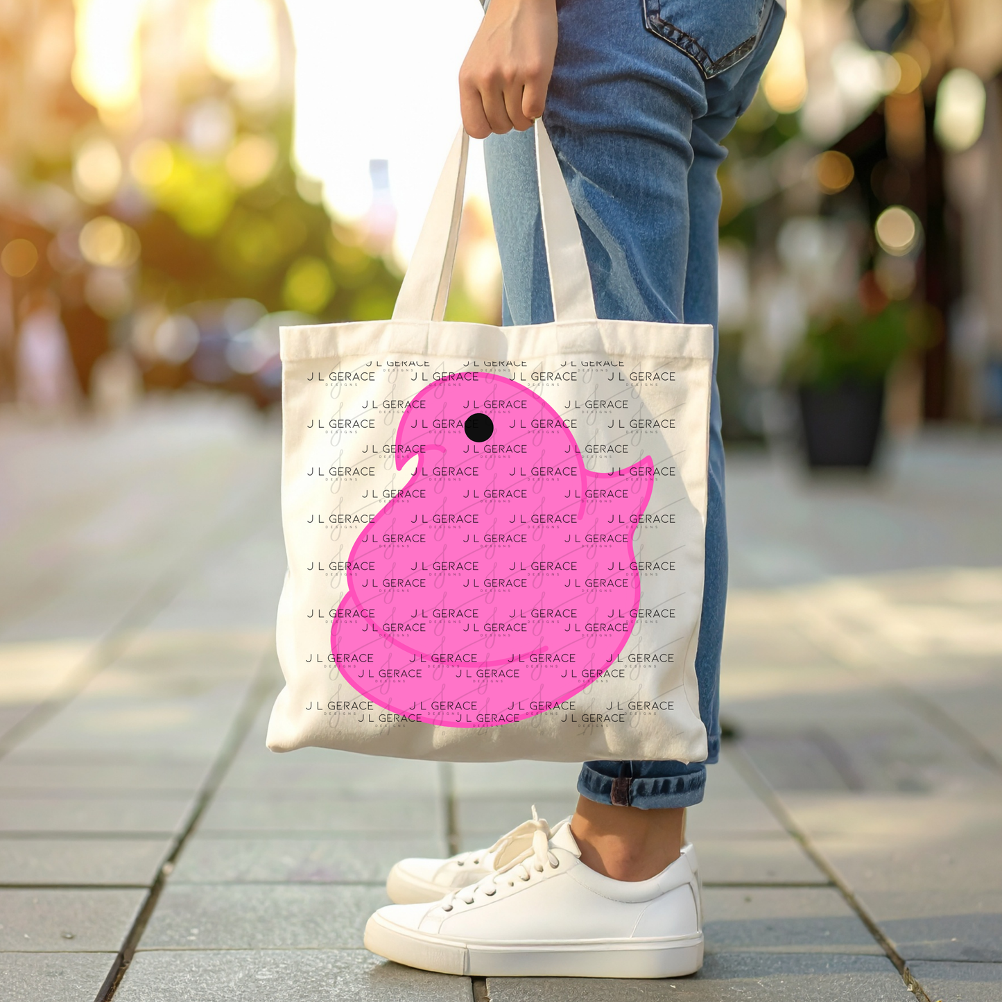 Pink Easter Peep Chick Clipart Sublimation PNG