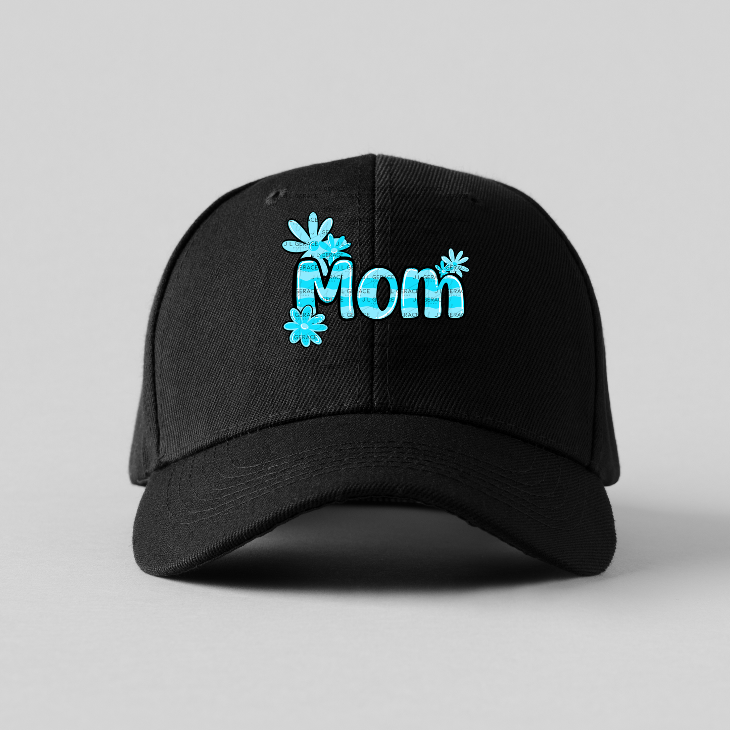 Mom Daisy Floral Blue PNG Design