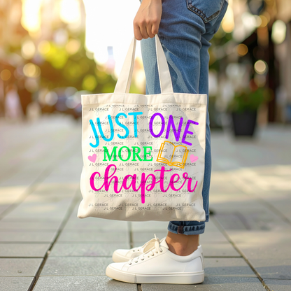 Just One More Chapter Teacher Colorful PNG