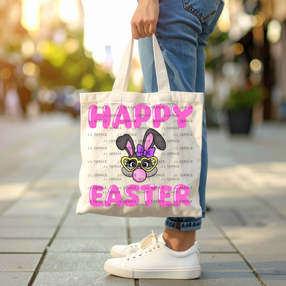 Happy Easter Bunny Glasses Bubblegum Clipart Sublimation PNG