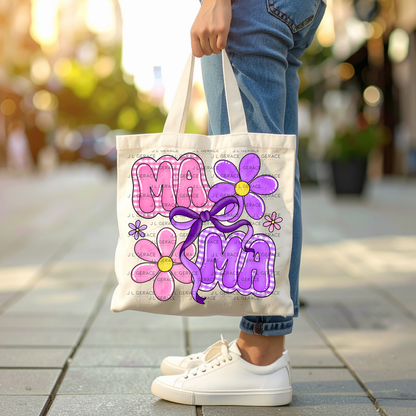 Mama Floral Bow PNG Design