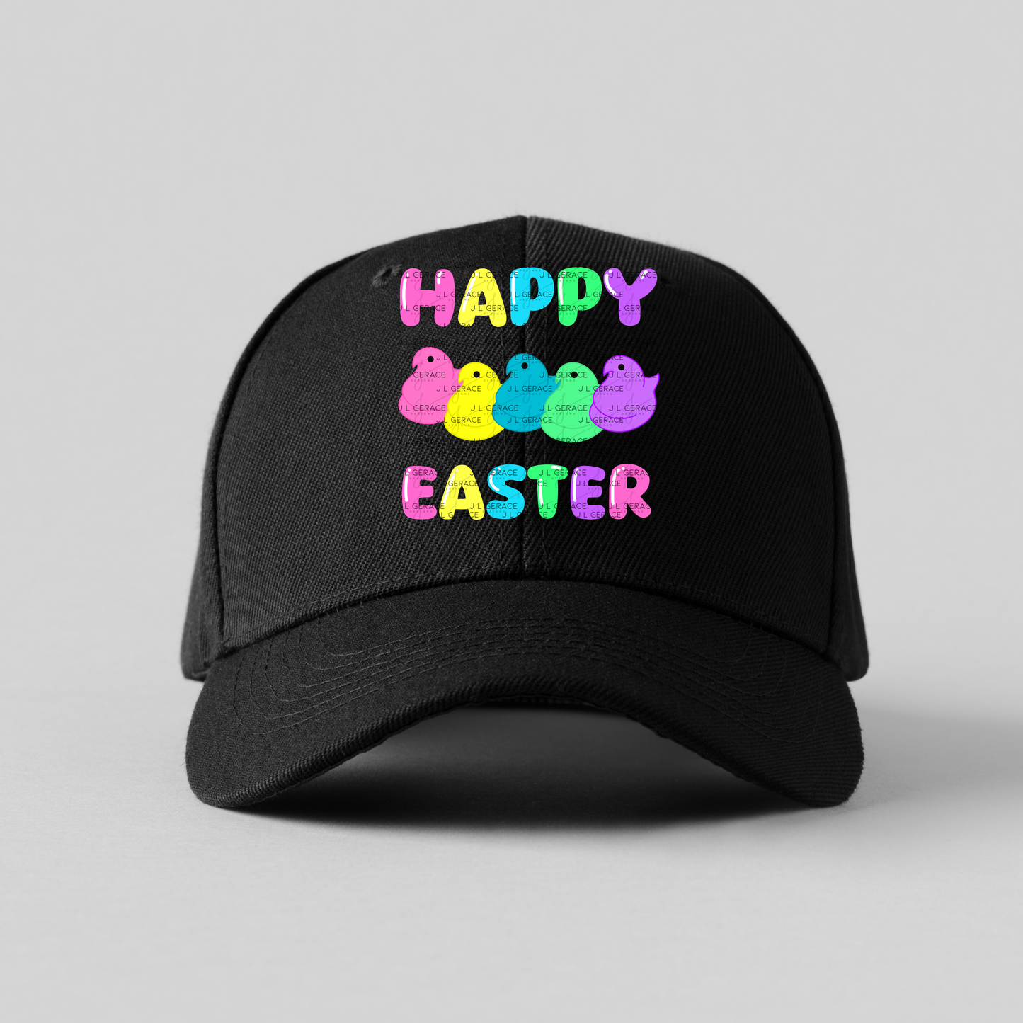 Happy Easter Chick Clipart Sublimation PNG Peeps Chick Colorful Design
