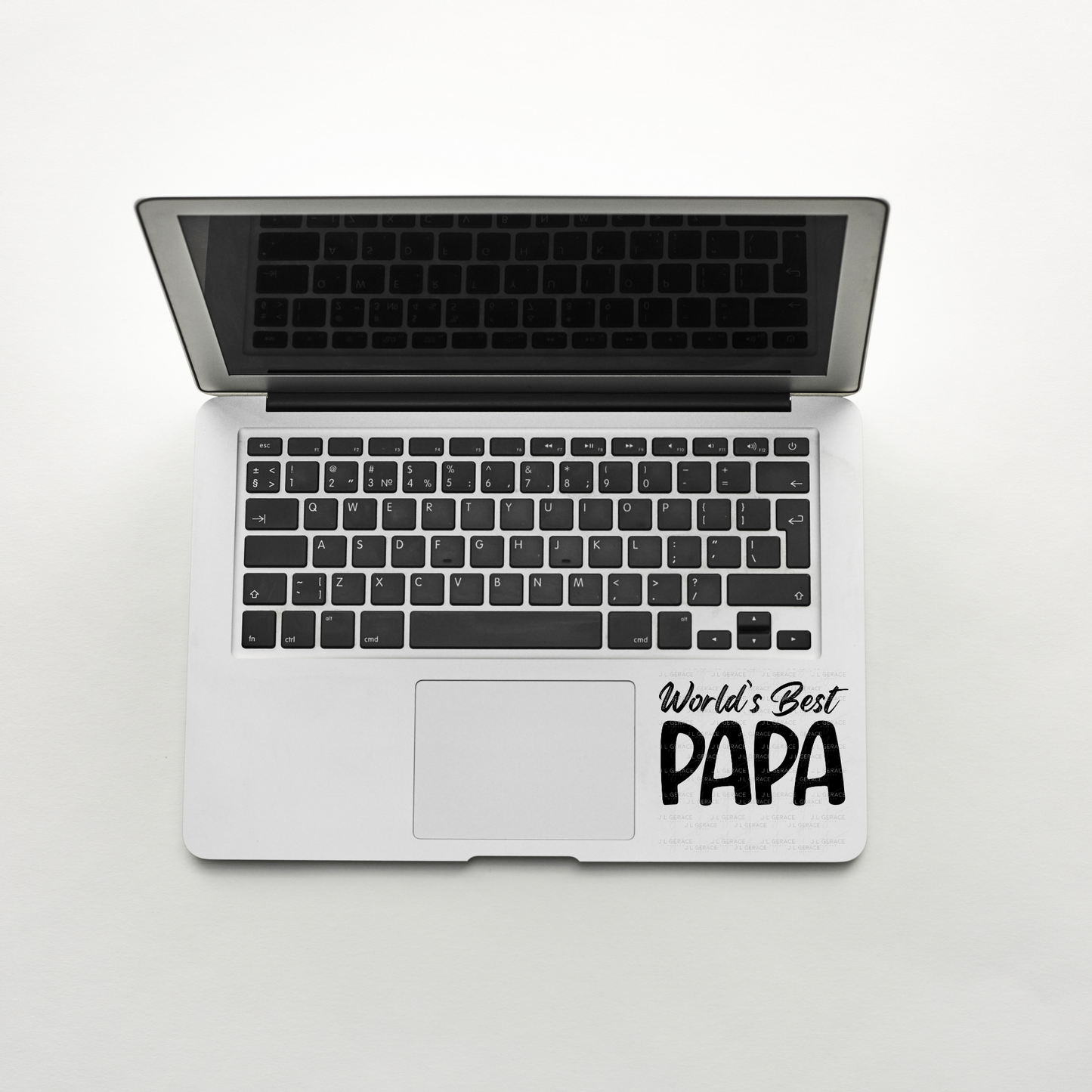 World’s Best Papa PNG – Black Minimalist Typography Design