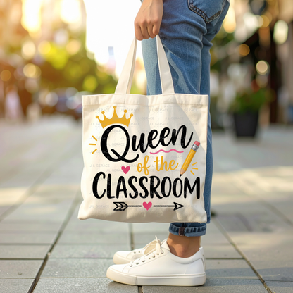 Queen of the Classroom Teacher PNG (2 Colors)
