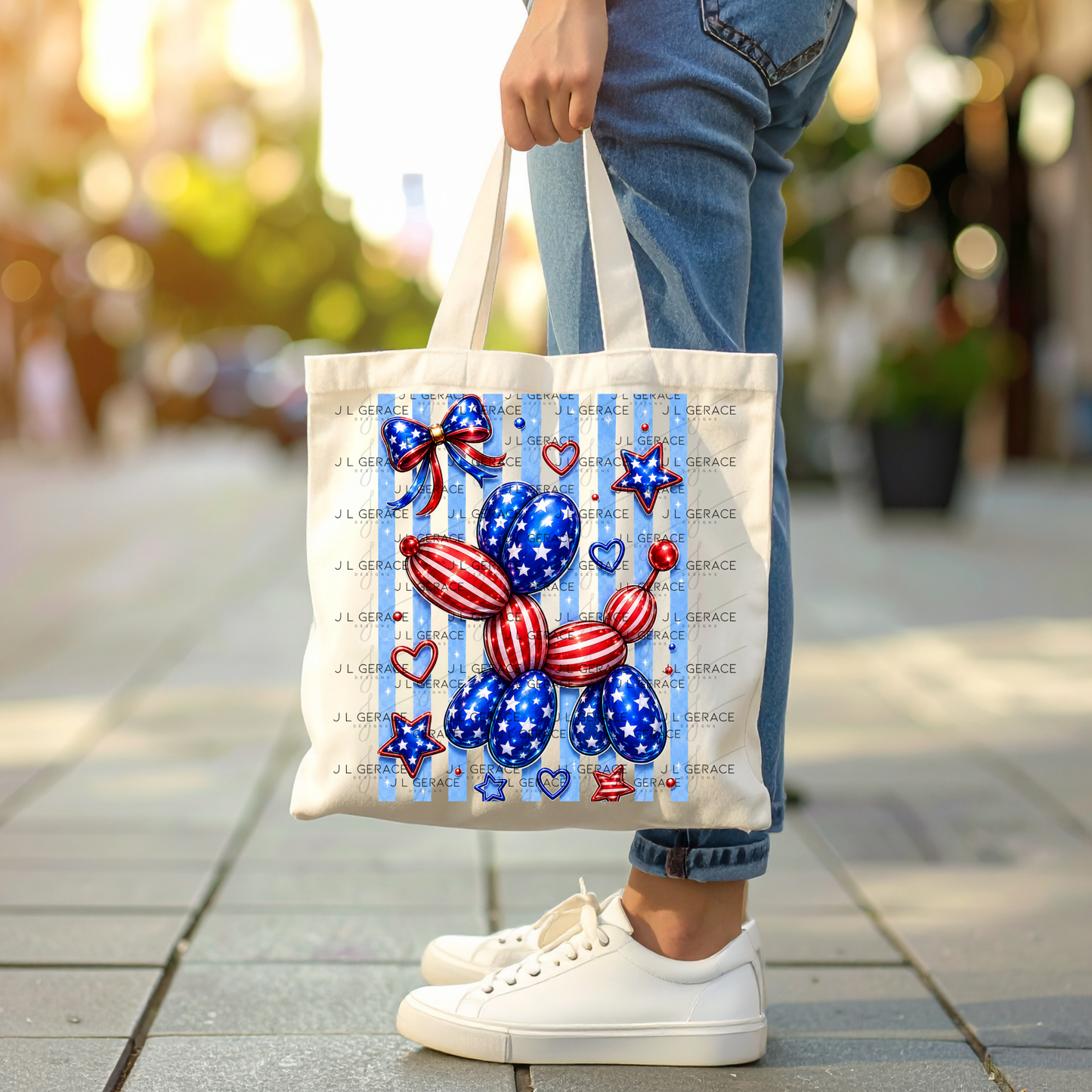 Patriotic Balloon Dog PNG