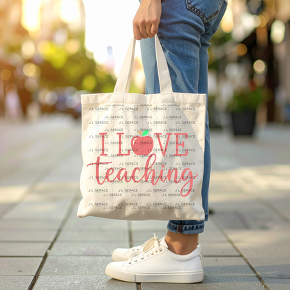 I Love Teaching Apple Teacher Colorful PNG