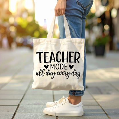 Teacher Mode All Day Every Day PNG (2 Colors)