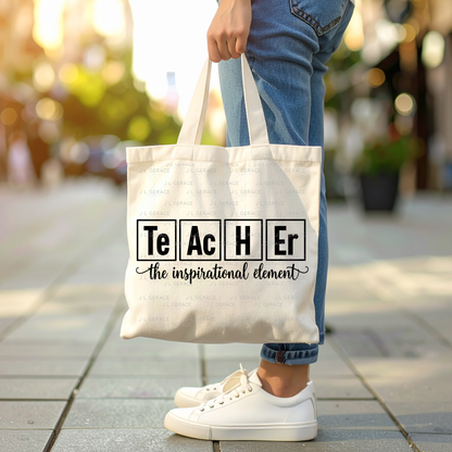 Teacher The Inspirational Element PNG Digital Download (4 Colors)