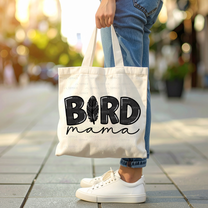Bird PNG – Black Word Design with Feather Letter