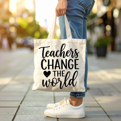 Teachers Change The World PNG Digital Download (2 Colors)