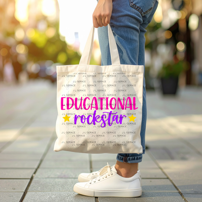 Educational Rockstar Teacher - Pink And Purple PNG Bundle Digital Download