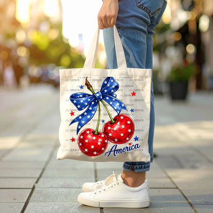 America Cherries Star Bow PNG