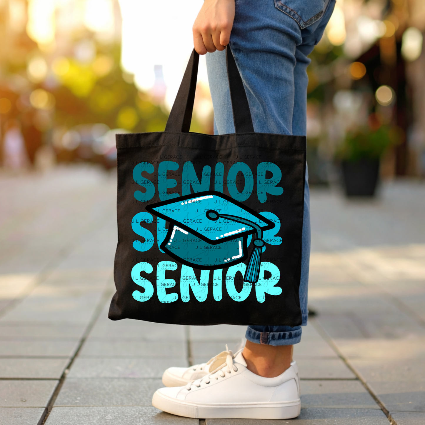 Senior PNG – Teal Graduation Cap Senior Design