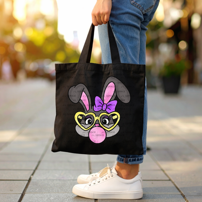Cute Easter Bunny with Glasses PNG