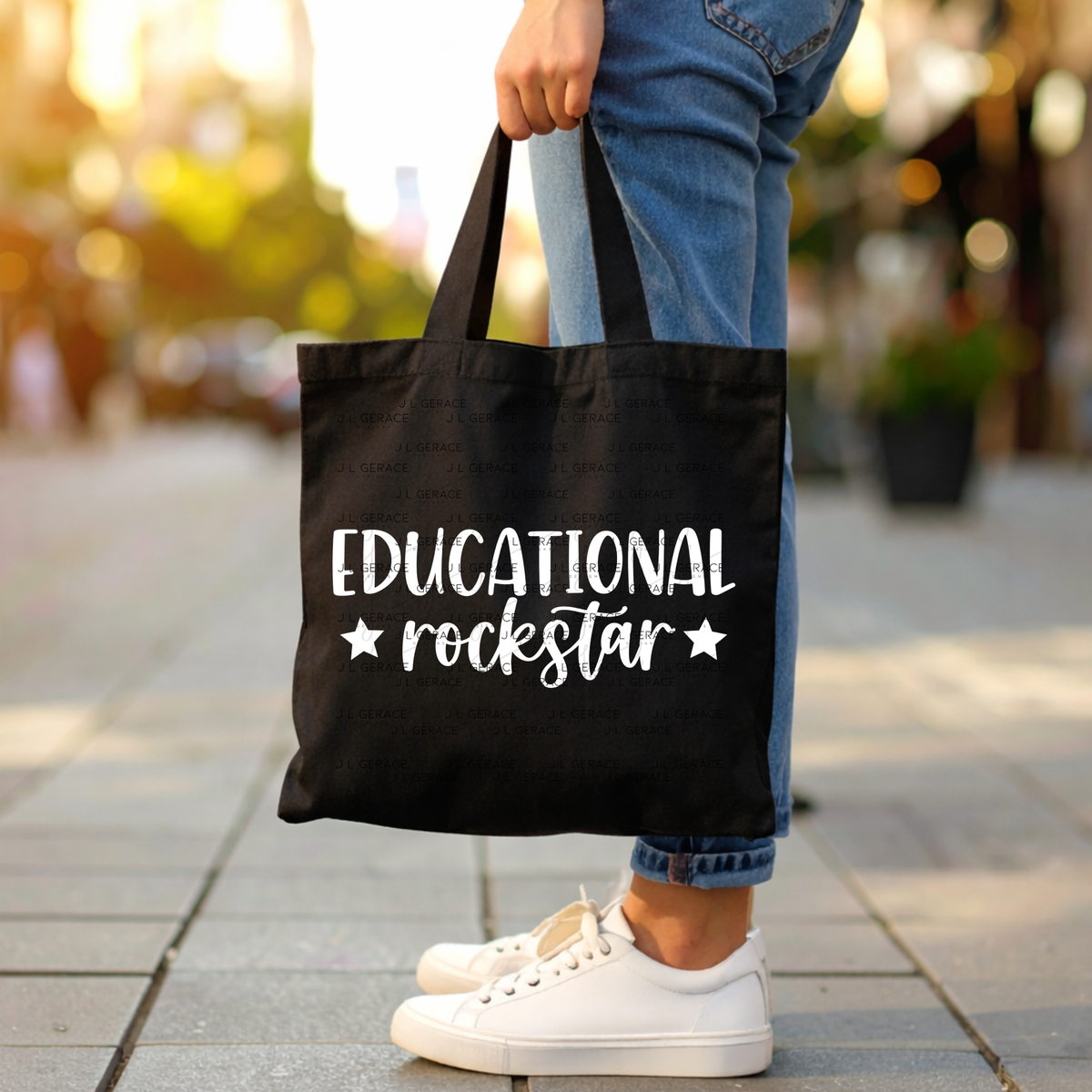 Educational Rockstar Teacher PNG Bundle Digital Download (2 Colors)