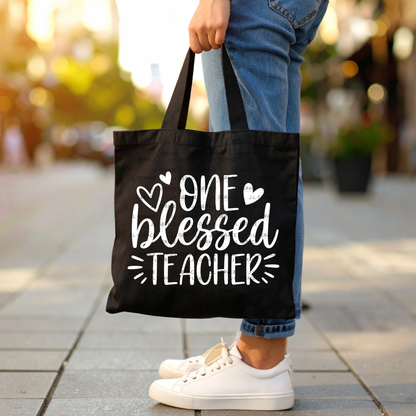 One Blessed Teacher PNG (2 Colors)