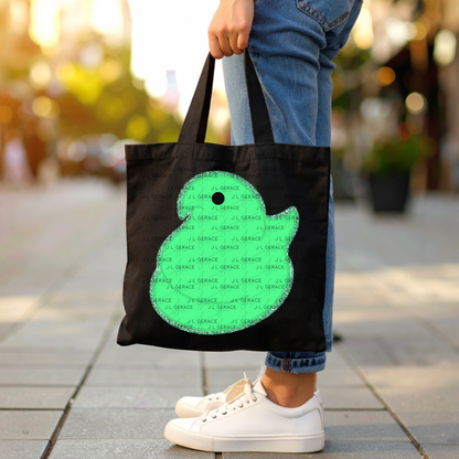 Green Glitter Easter Peep Chick Clipart Sublimation PNG
