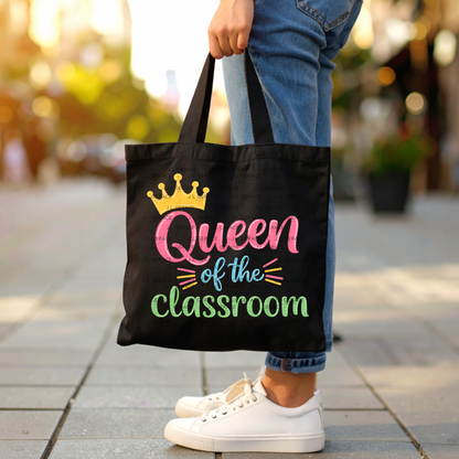 Queen of the Classroom Teacher Colorful PNG