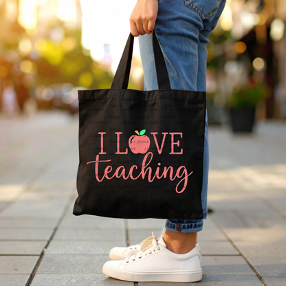 I Love Teaching Apple Teacher Colorful PNG
