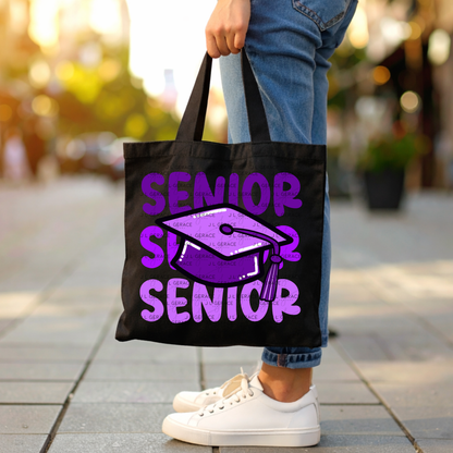 Senior PNG – Purple Graduation Cap Lettering Design