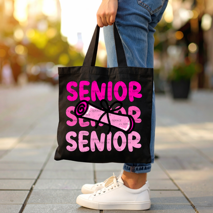 Senior PNG – Pink Diploma Graduation Lettering Design