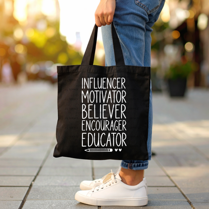 Influencer Motivator Believer Educator Teacher PNG (2 Colors)