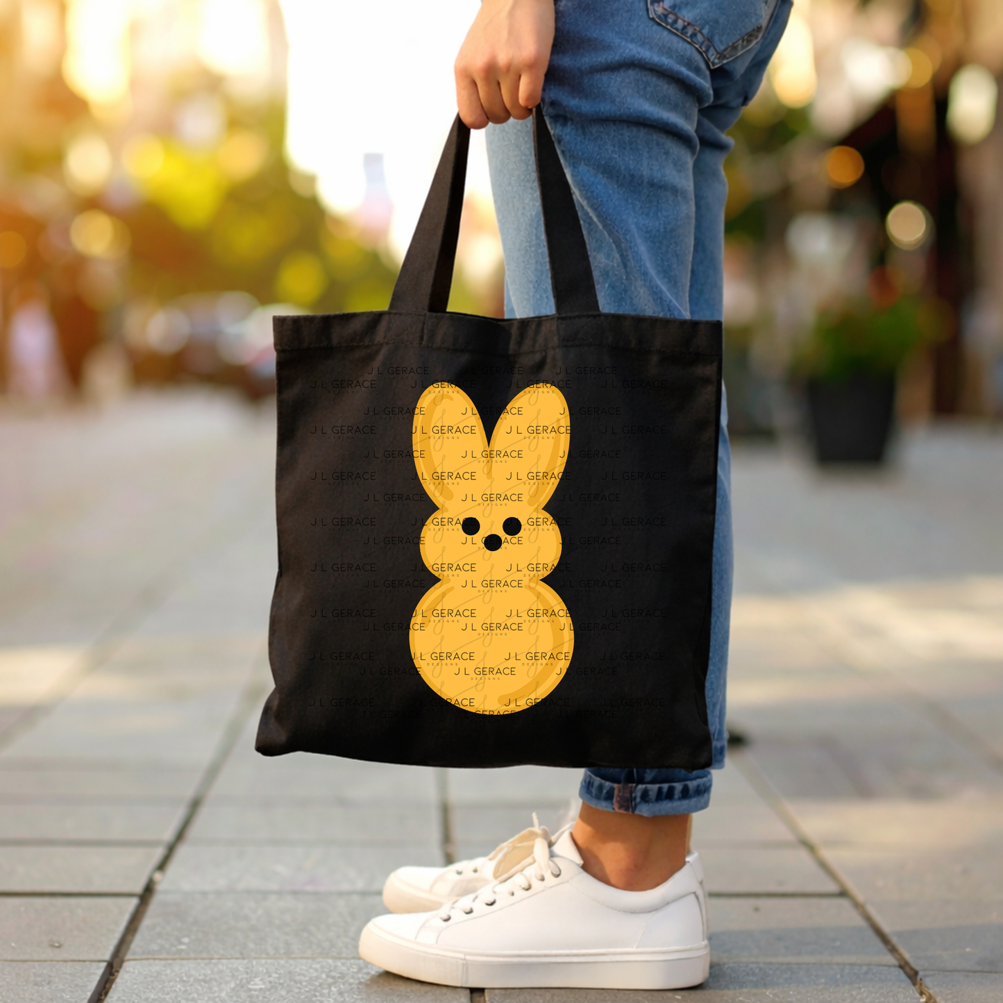 Orange Bunny Peep Easter Clipart Sublimation PNG