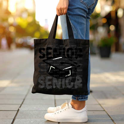 Senior PNG – Black Graduation Cap Lettering Design