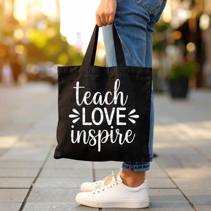 Teach Love Inspire Teacher PNG (2 Colors)