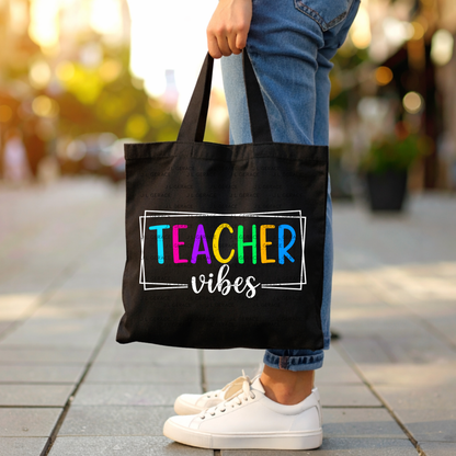 Teacher Vibes PNG Digital Download (4 Colors)