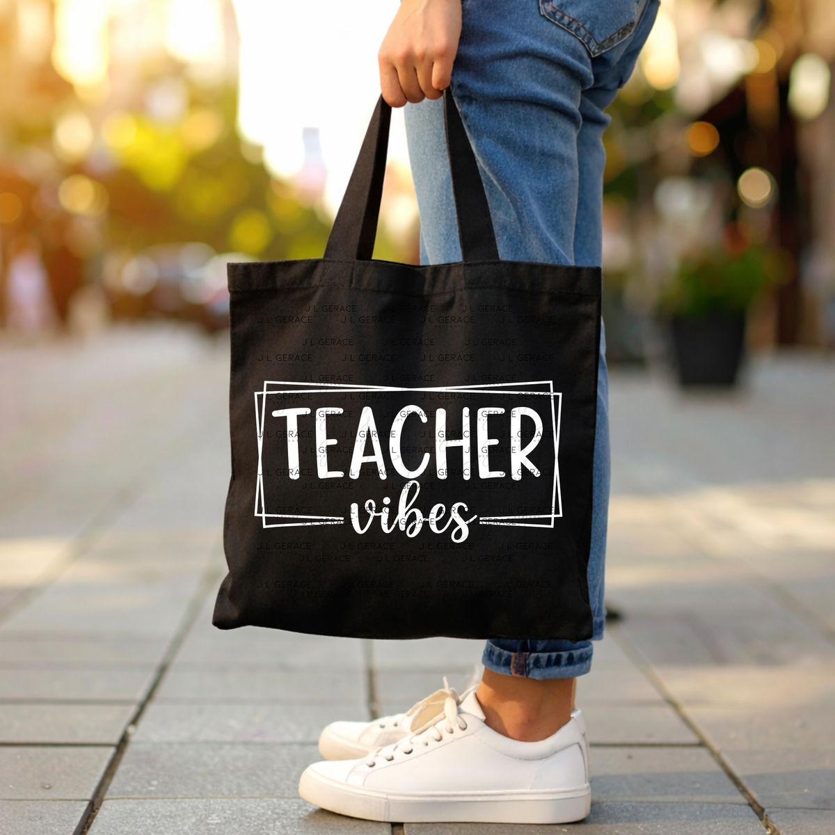 Teacher Vibes PNG (2 Colors)