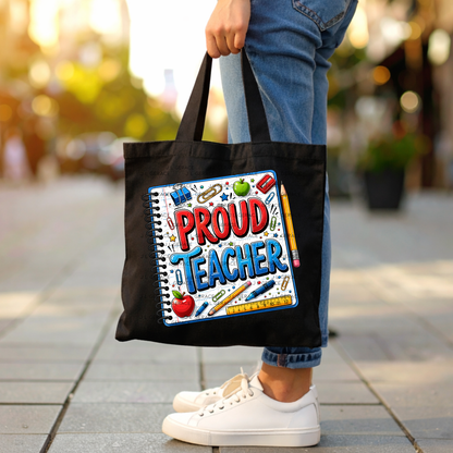 Bold Proud Teacher School Supplies PNG Digital Download