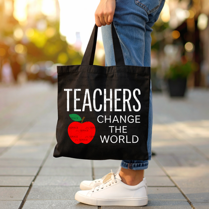 Teachers Change The World Apple PNG Digital Download