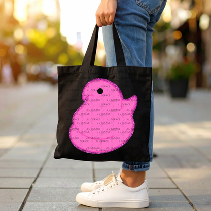 Pink Glitter Easter Peep Chick Clipart Sublimation PNG