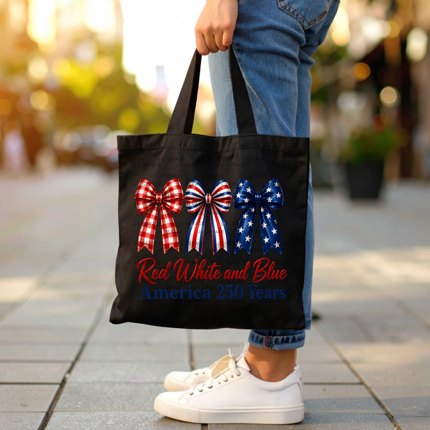 Red White and Blue America 250 Years PNG Design