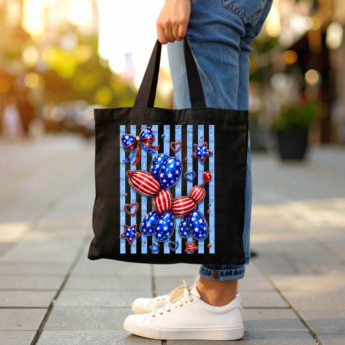 Patriotic Balloon Dog PNG