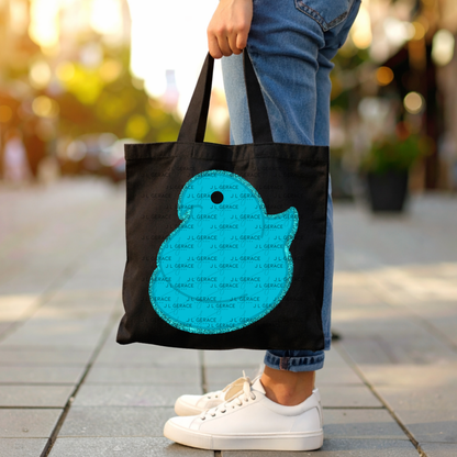 Blue Glitter Easter Peep Chick Clipart Sublimation PNG