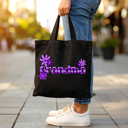 Grandma PNG – Purple Floral Name Sublimation Design